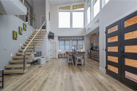 Open-concept main floor with an abundance of natural light