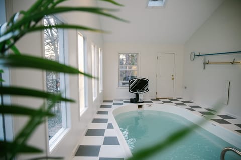 Indoor pool, a heated pool