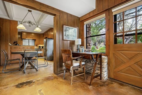 Desk for those that may need to work. Wireless Wi-fi is available.