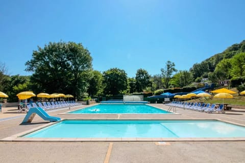 A heated pool