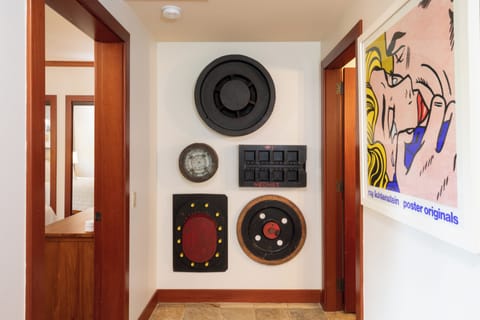 Entry to downstairs 3rd bedroom a adjacent Powder room and laundry