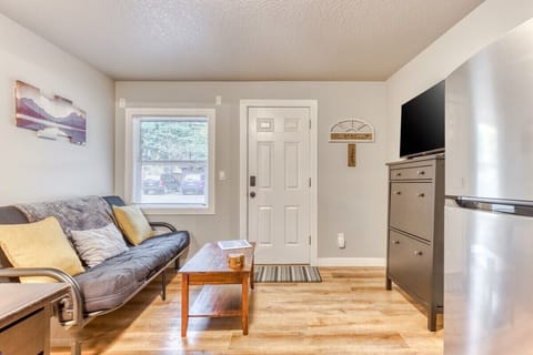 Relax & watch! Enjoy your favorite shows on our TV in the comfy living room.