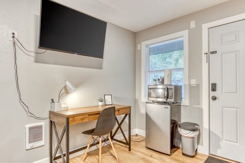 Mini Fridge, Microwave and coffee maker