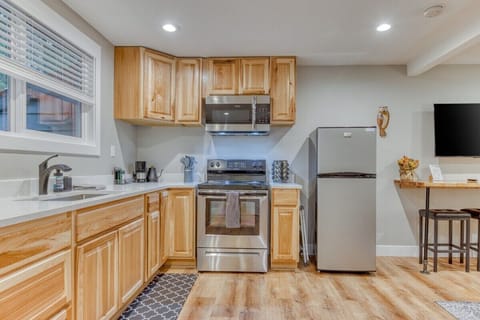 Cook with ease! Enjoy our spacious kitchen w/ stainless steel appliances & ample counter space.