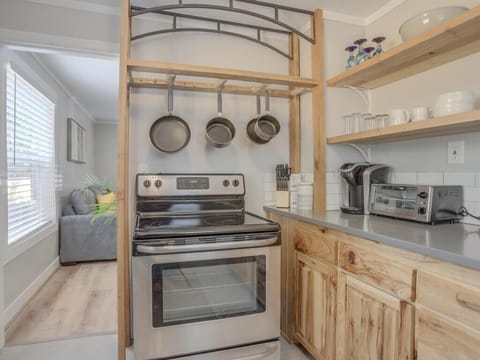 Cook up a storm in our fully stocked kitchen! Pots, pans, and everything you need for delicious meals are right here.