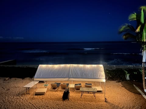 Sun loungers, beach towels