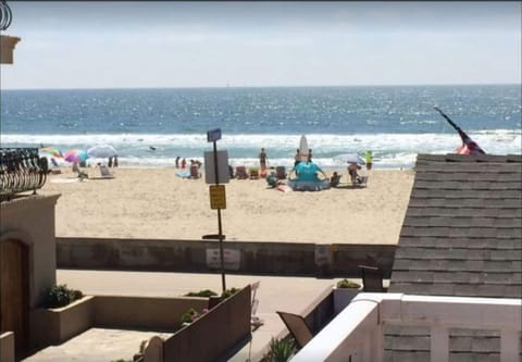 Beautiful ocean views from our condo - just one of many. Truly steps to sand!