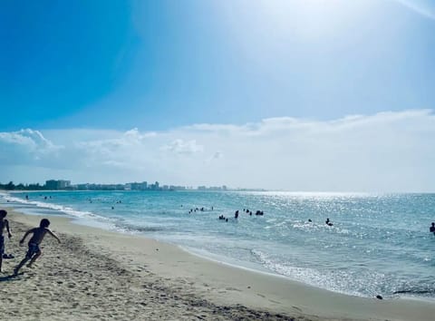 Sun loungers, beach towels