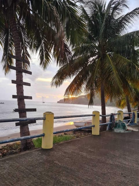 Beach nearby, sun loungers, beach towels