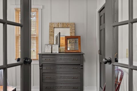 You'll find unique, hand-selected furniture and accessories in both bedrooms.