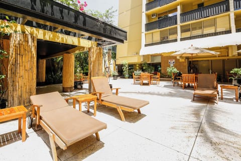 Bamboo Waikiki #207. Spacious one-bedroom condo located in a tropical ...