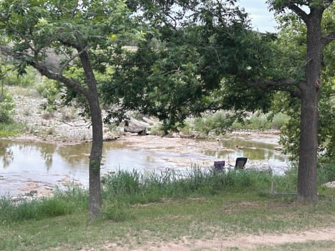 Dry Frio access just across from airBB driveway