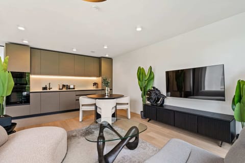 Dine, relax, and entertain in a space that's the epitome of urban chic.