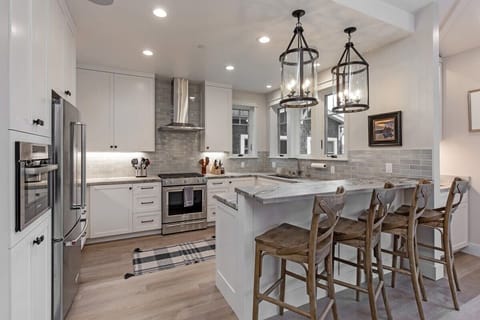 Chefs designed kitchen with everything you need to entertain including a Miele speed oven for all your culinary cooking needs. 