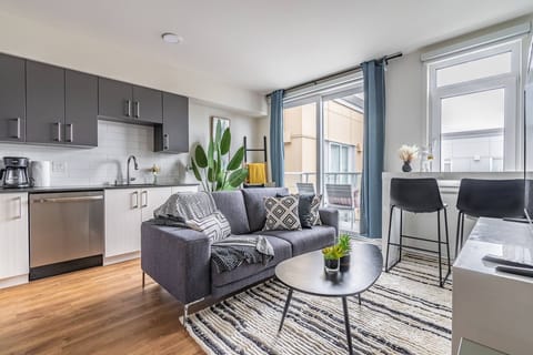 Kitchen and living room