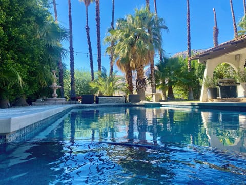 View from the pool and spa.