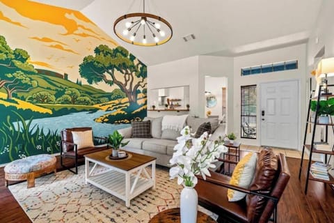 Spacious open concept living room. 