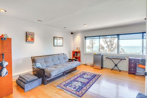 Bedroom 2 | Queen Futon | Twin Sleeper Chair | Linens Provided | Window A/C Unit