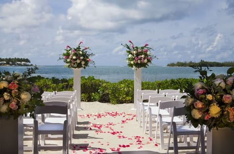 Outdoor banquet area