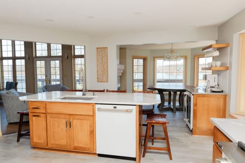Kitchen Island looking towards Dining Room