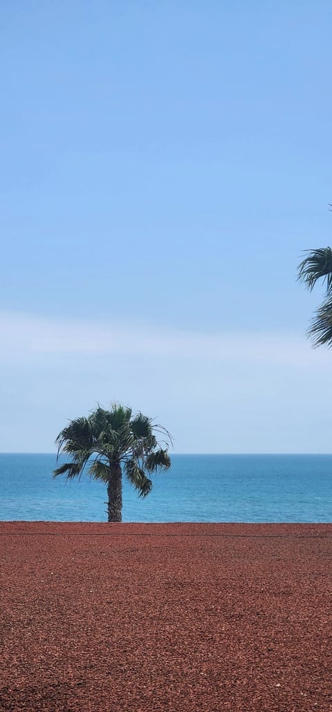 Beach nearby, sun loungers, beach towels