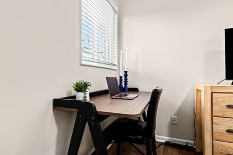 USB Ports included in Writing Desk
Surge protection strip with additional plugs