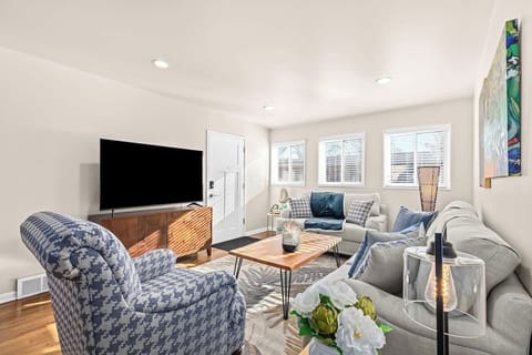 65" Roku TV
Games in TV stand
Cards, Dominos, board game