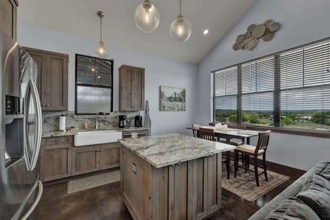 Full kitchen with spacious island.