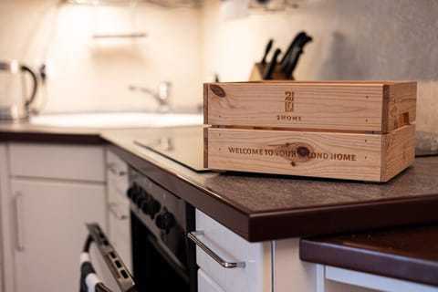 kitchen with oven on the lower floor