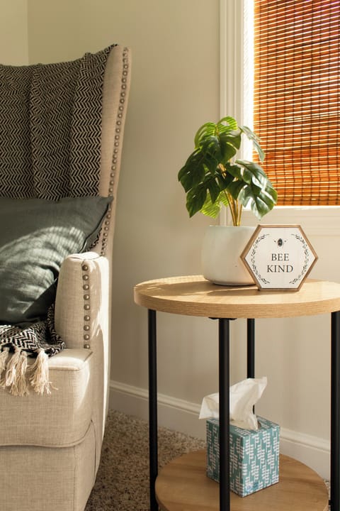 Master suite with lots of natural light