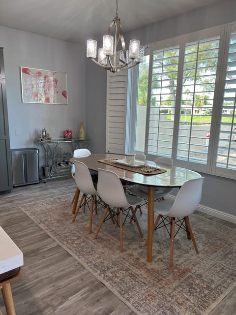 Dining table and Classic Bar setup