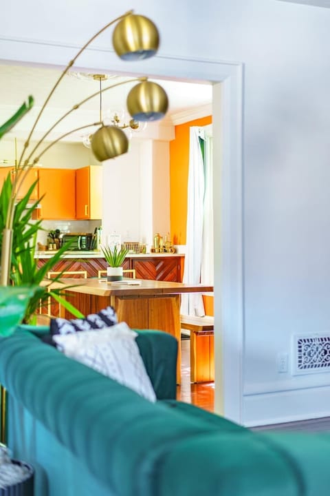 Enjoy the open layout of our living room, with ample seating and a clean, welcoming environment, perfect blend of luxurious comfort and lush greenery