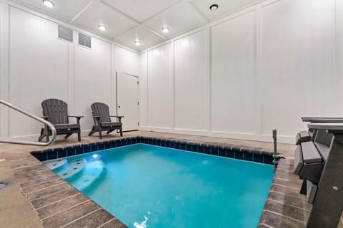 Dive into fun in your private 3-5' depth heated pool, just steps from relaxation!