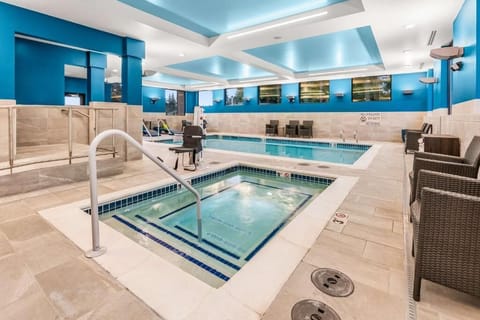 Unwind in the soothing spa pool after a full day.