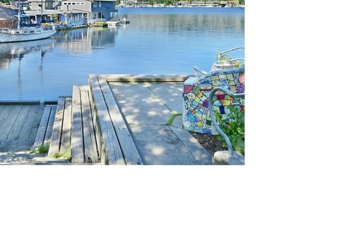 Lake access and tiny park only steps away (just across the small street)!
