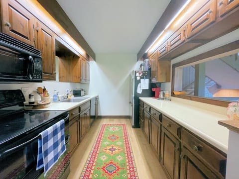 Microwave, oven, stovetop, dishwasher