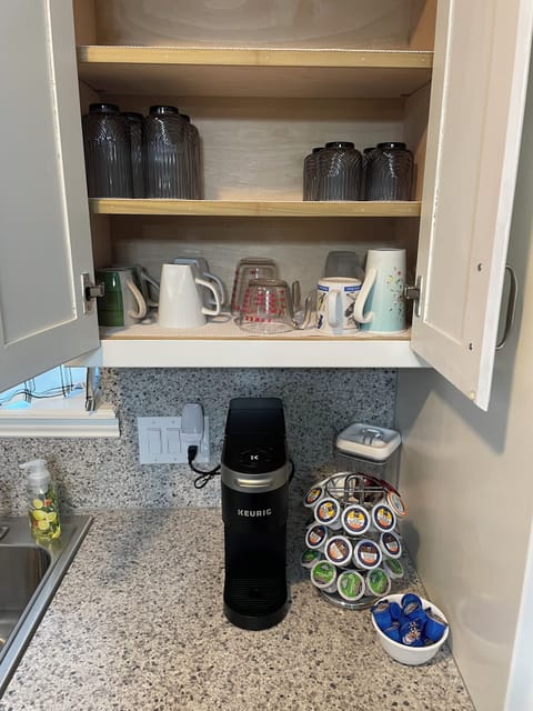 Coffee corner with mugs