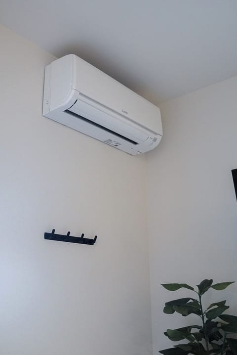 Mini Split for cooling and heating in the living and kitchen area.