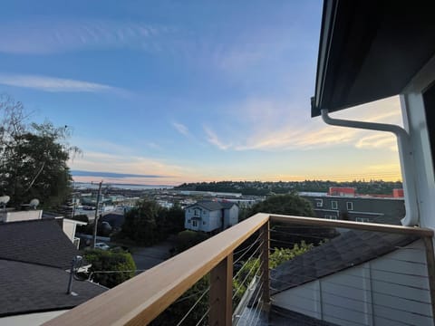 Take in the sights and watch the ferries pass from your private rooftop deck