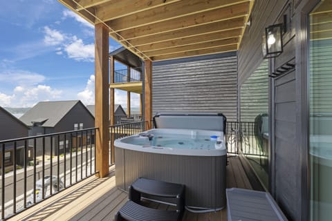Basement Level: Hot tub on Patio