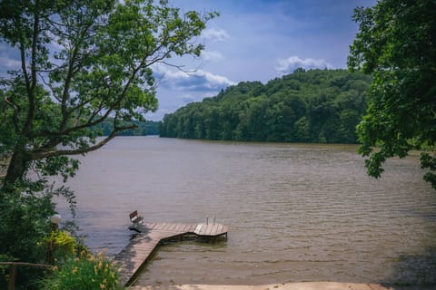 Peaceful moments await on the dock- perfect for fishing, lounging, or soaking in the view.