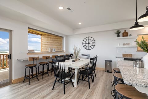 Dining Table and Bar Top Seating