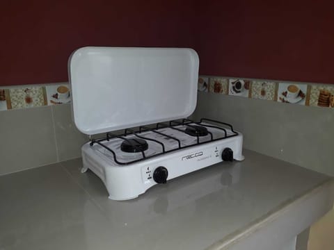 Fridge, microwave, electric kettle, blender