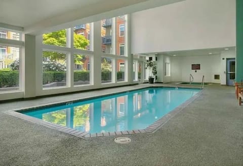 Indoor pool, a heated pool