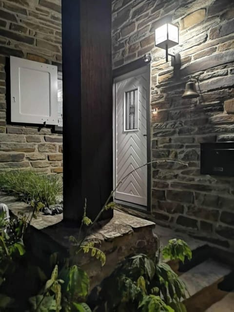 Main entrance door with key code