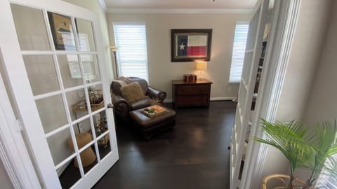 Office with lots of natural light (can also be modified to be a fourth bedroom)