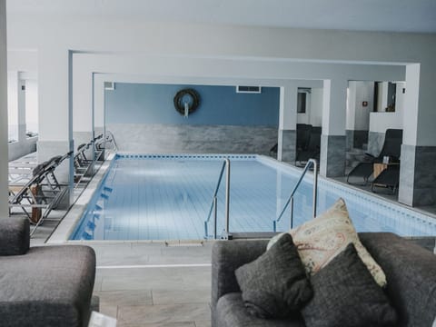 Indoor pool, a heated pool