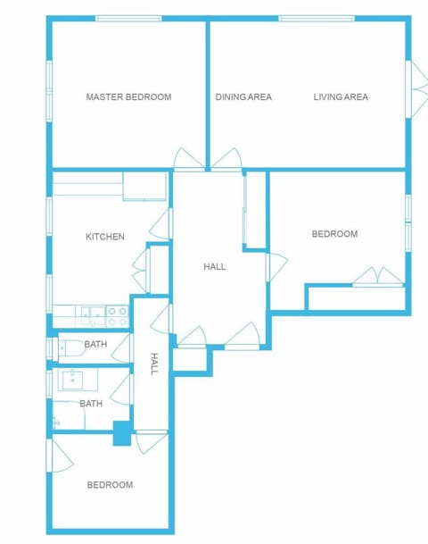First floor apt -  floorplan