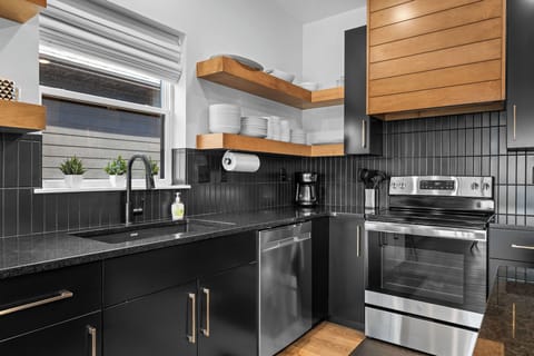 Coffee lovers rejoice! Everything from a drip brewer to a crock pot is here for your stay. 