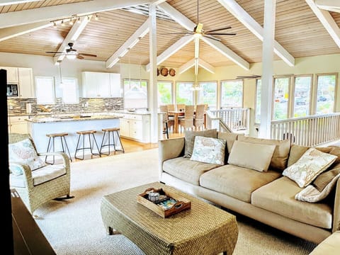 Make memories in the upstairs great room where the entire group can be together